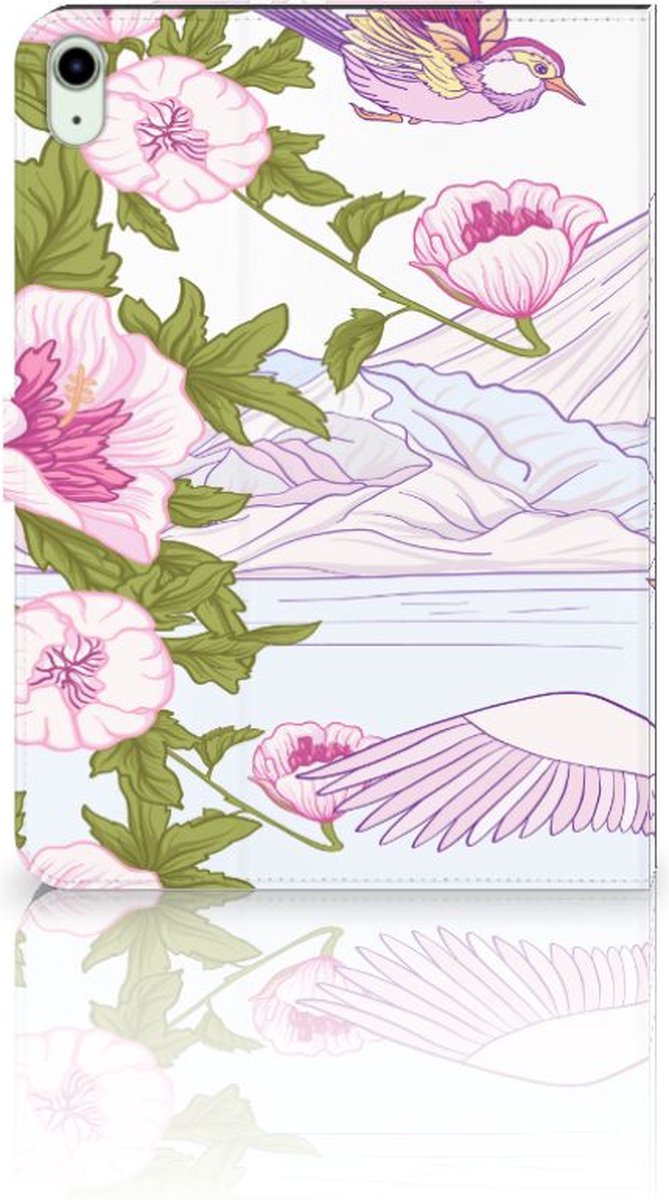 Book Case voor iPad Air (2020/2022) 10.9 inch Flip Case Bird Standing