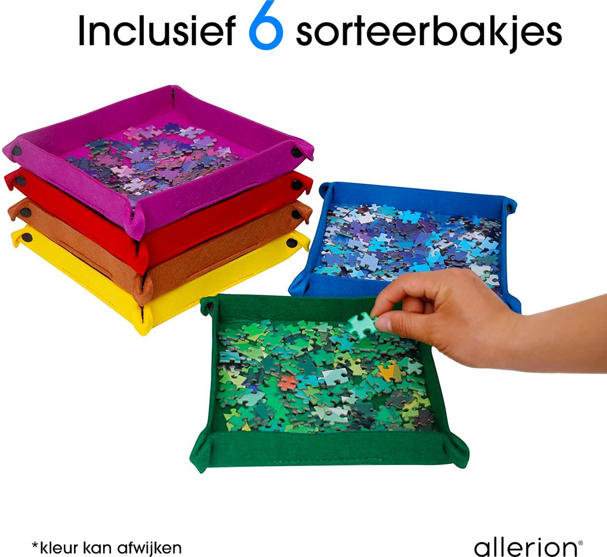 Grote puzzelmat 3000 stukjes voor legpuzzels - The Friendly
