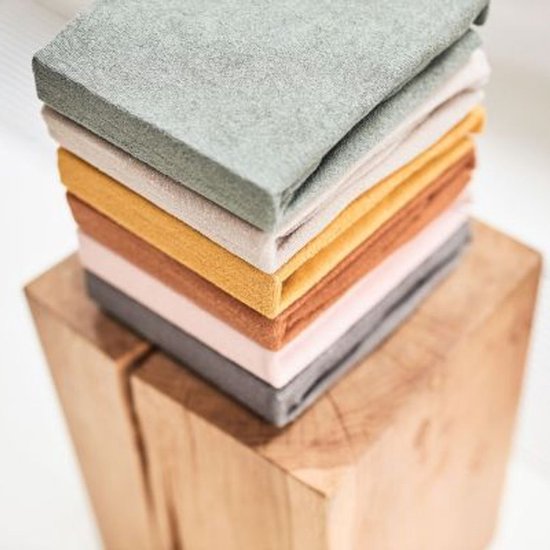 Jollein Baby Aankleedkussenhoes Badstof - 50x70cm - Nougat - 2 Stuks