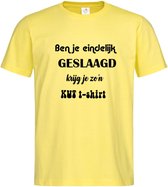 Grappig T-shirt - ben je eindelijk geslaagd krijg je zo'n kut t-shirt - maat XL