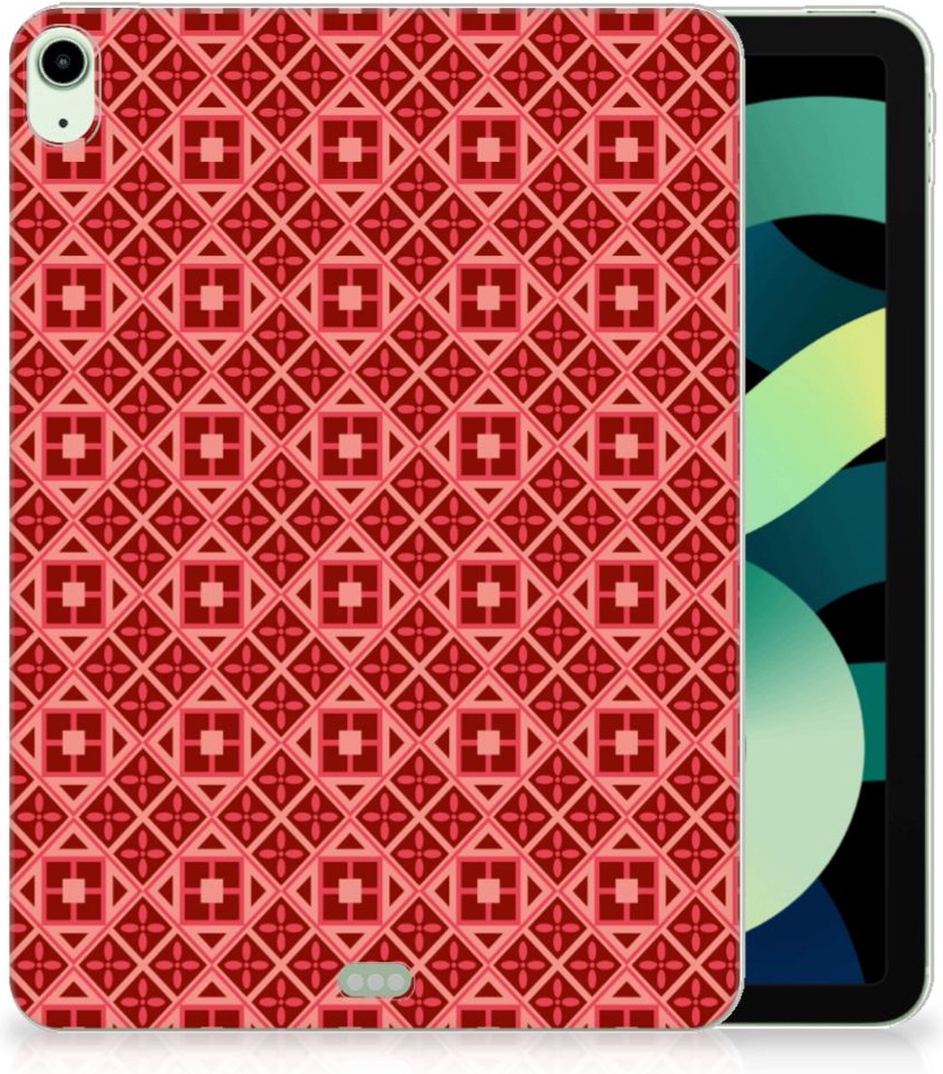 iPad Air (2020/2022) 10.9 inch Hippe Hoes Batik Rood
