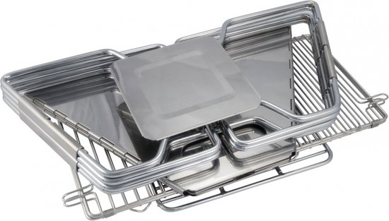 Acecamp Houtskoolbarbecue Draagbaar 34 X 36 X 22 Cm Zilver van Acecamp — afbeelding 2