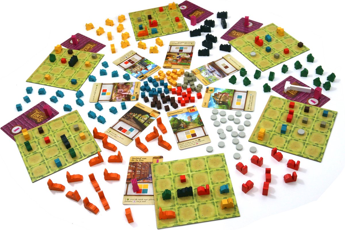 White Goblin Games - Tiny Towns - familiespel - 1 tot 6 spelers - 45 minuten - Vanaf 10 jaar - Plan slim en bouw een bloeiende stad — afbeelding 12