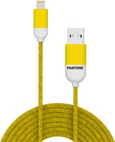 Câble USB Pantone Lightning 100 Cm Nylon Jaune