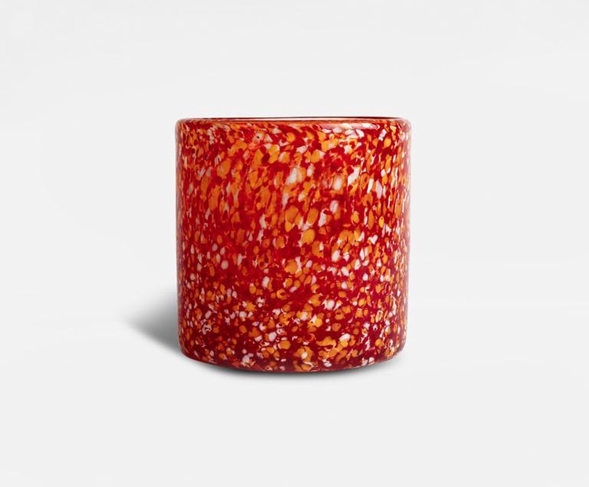 ByOn Vaas/Waxinelichthouder Calore M Rood/Oranje