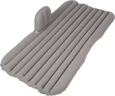 PrimeMatik - Opblaasbaar matras in grijze complete set van opblaasbed voor slapen in de auto met elektrische luchtpomp en opblaasbare kussens