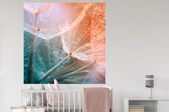 Stickers muraux - Bloem - Pissenlit - Plante - 120x120 cm - Feuille adhésive XXL