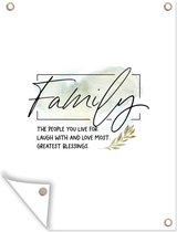 Tuin decoratie Quotes - Familie - Spreuken - Family - 30x40 cm - Tuindoek