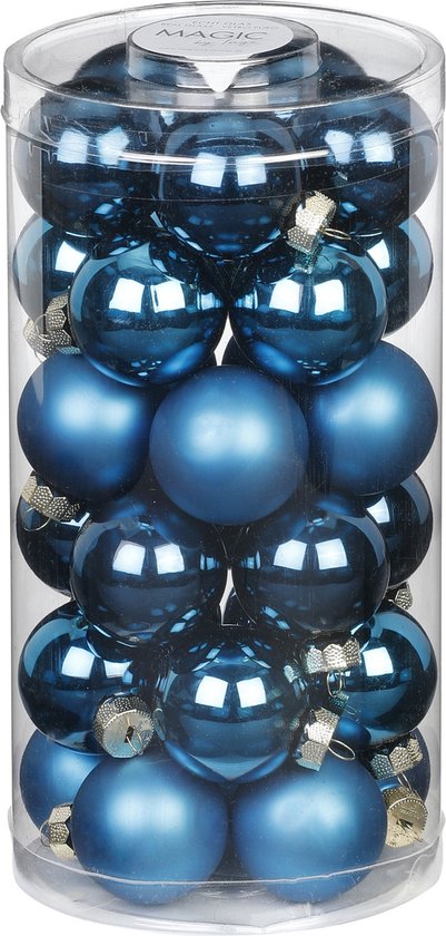 Christmas Goods kerstballen mix glas 10 stuks caramel 16 cm