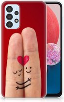GSM Hoesje Geschikt voor Samsung Galaxy A13 4G TPU Bumper Super als Valentijnscadeau Liefde