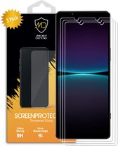 3-Pack Sony Xperia 1 IV Screenprotectors - MobyDefend Case-Friendly Gehard Glas Screensavers - Glasplaatjes Geschikt Voor Sony Xperia 1 IV
