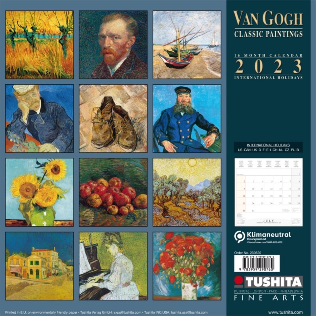 van Gogh - Classic Works Kalender 2023  bol.com