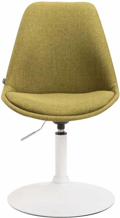 CLP Maverick Set de 4 Chaises de salle à manger - Tissu vert blanc