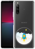 Sony Xperia 10 IV Hoesje To the Moon - Designed by Cazy