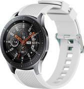 Siliconen bandje - geschikt voor Samsung Gear S3 / Galaxy Watch 3 45 mm / Galaxy Watch 46 mm - wit