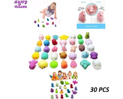 Happy Trendz® Mochi Pakket 30 stuks Deluxe in box - fidget toys - mochi Squishy - pakket van 30 stuks makkelijk op te bergen - squishy dieren - animal - mochies
