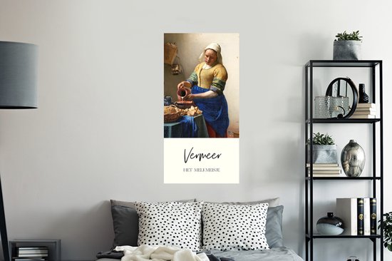 Stickers muraux - Art - Melkmeisje - Vermeer - 60x120 cm - Feuille adhésive