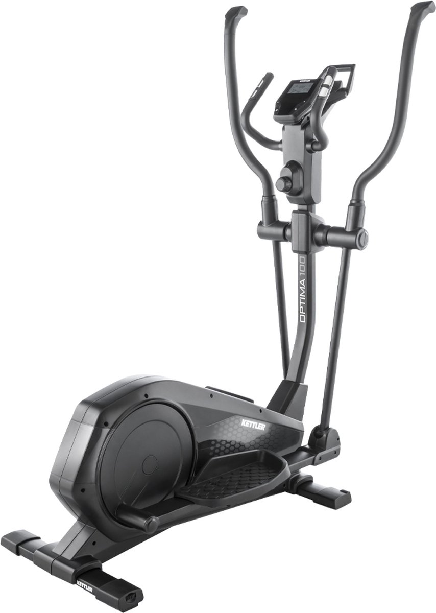 Goedkoopste Crosstrainer - Kettler Elipsinis treniruoklis OPTIMA 100 - Incl. hartslagfunctie - 4 trainingsprogramma's - Zwart