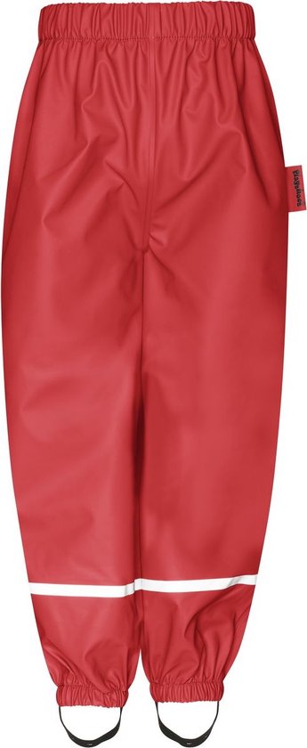 Playshoes - Regenbroek met Fleece voering voor kinderen - Rood - maat 140cm