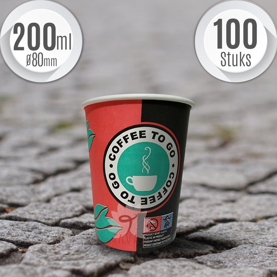 Bekers karton Kaars Koffie 180cc 2500 stuks