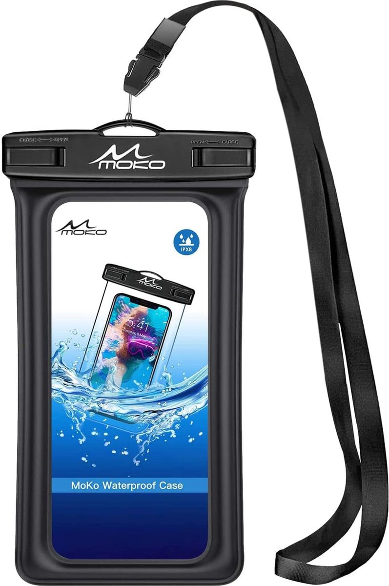 Waterdichte Telefoonhoesjes + Koord en Sportarmband - IPX7 gecertificeerd - Universeel