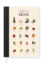Notitieboek - Schrijfboek - Fruit - Eten - Keuken - Notitieboekje klein - A5 formaat - Schrijfblok - Cadeau voor vrouw