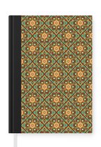 Notitieboek - Schrijfboek - Bloemen - Vintage - Patronen - Bohemian - Mandala - Notitieboekje klein - A5 formaat - Schrijfblok