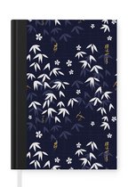 Notitieboek - Schrijfboek - Sakura - Bloesem - Patroon - Japan - Notitieboekje klein - A5 formaat - Schrijfblok