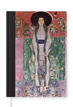 Notitieboek - Schrijfboek - Adele Bloch-Bauer II - schilderij van Gustav Klimt - Notitieboekje klein - A5 formaat - Schrijfblok