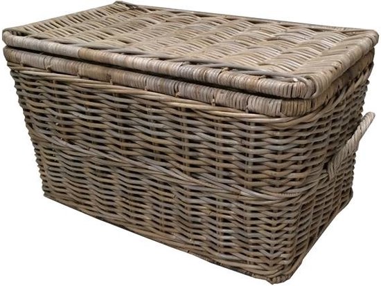 Couvercle de panier en osier - 62x34xH34 cm