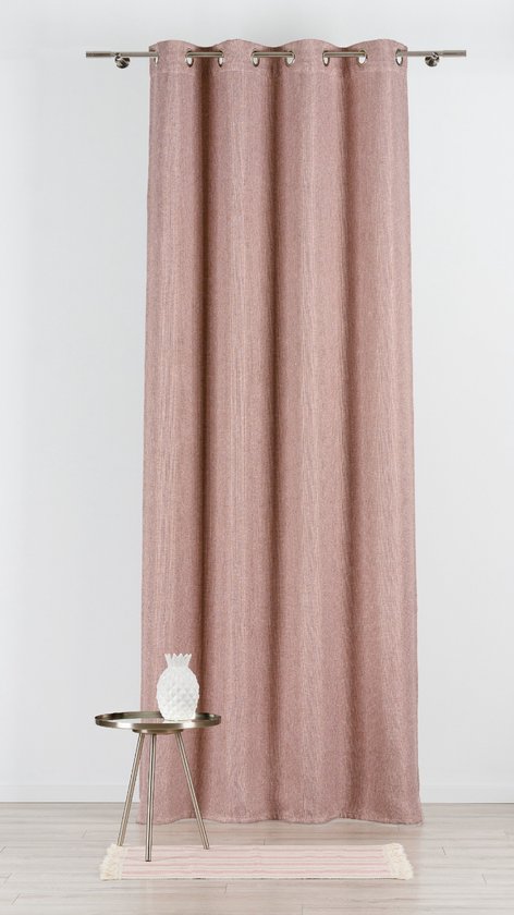 Cheer-Curtain Ready-made-Rose-140x260 cm-avec anneaux- Wave