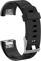 Bandje - zwart geschikt voor Fitbit Charge 2 - maat M/L