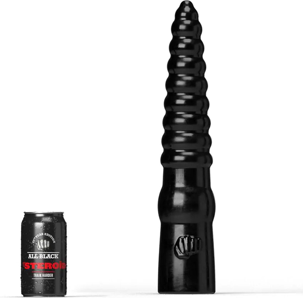 Goedkoopste All Black Steroïd - The Home Run - Dildo - 39,5 x 7,7 cm - zwart