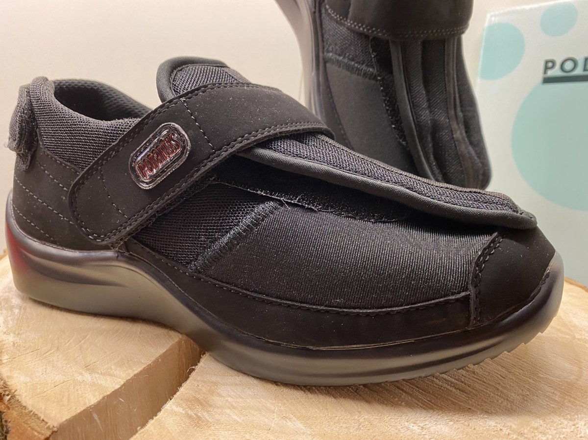 PODARTIS Unisex diabetesschoenen Deambulo X - Zwart - Maat 41 (SA400)
