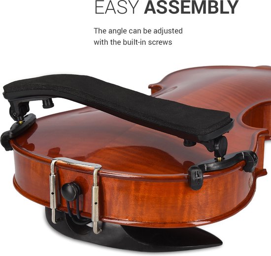 kwmobile Épaulière Rembourrée Pour Violon - Conception Réglable Pour 1/2 Violons - Accessoire D'instrument De Musique Pour Adultes Et Étudiants