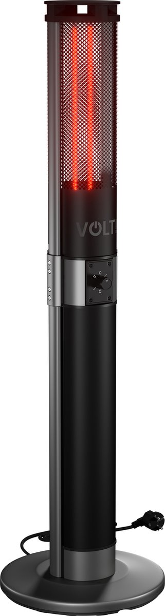 VOLT I-Red Infrarood Heater Staand - Terrasverwarmer - 140cm Hoog - Straalkachel - Elektrische kachel - Vrijstaand - 1000/2000W - Opruiming! – foto 2