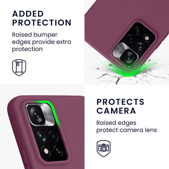 Coque - Xiaomi - Redmi Note 11 Pro - Noir - Motif Cœur - Protection Slim - Téléphonie