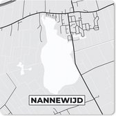 Muismat Klein - Kaarten - Friesland - Nannewijd - Stadskaart - Plattegrond - 20x20 cm
