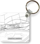 Sleutelhanger - Uitdeelcadeautjes - Kaart - Hardinxveld-Giessendam - Plattegrond - Stadskaart - Plastic