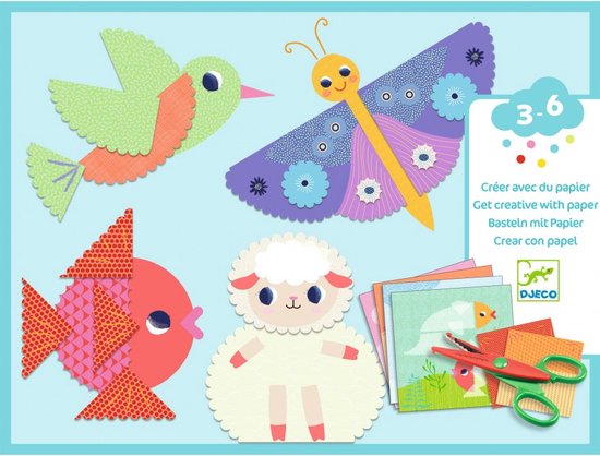 Djeco stickers voor de kleintjes Crinkle cutting