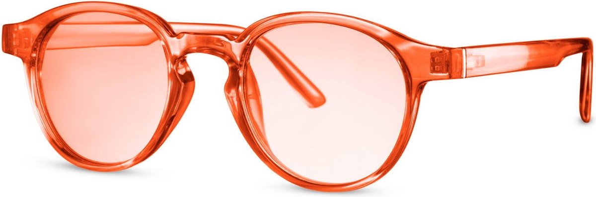 Joboly Transparante Bril - Oranje Frame - Oranje Lenskleur - Dames en Heren