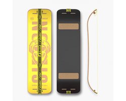 Gibbon - Giboard Set - Bonzo Classic - Slackline - Skateboard Style - One Size - Black/Yellow