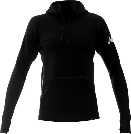 Foto: Watrflag neoprene hoodie macumba heren zwart 1 5 mm neopreen hoodie voor allround watersport m