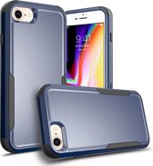 Mobiq - Layered Armor Hoesje iPhone SE (2022 / 2020)/8/7 - blauw