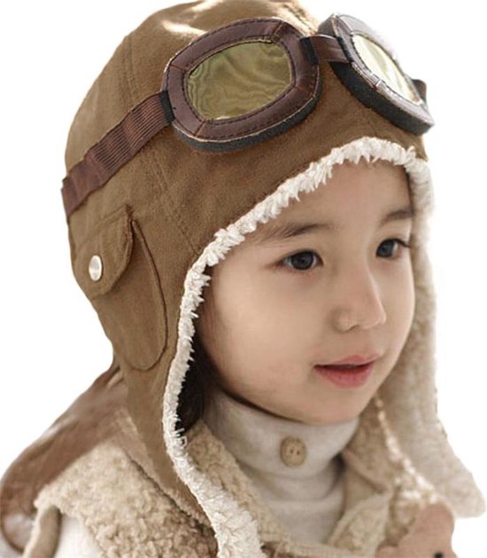 Clakllie Pilotenmuts voor heren, winddicht, warme wintermuts met