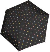 Bol.com Reisenthel Umbrella Pocket Mini Opvouwbare Mini Paraplu - ø 97 cm - Dots Zwart aanbieding