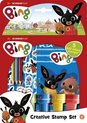 foto van Bing creatieve stempelset - knutselset met stempels, potloden en stickers - creatief speelgoed
