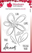 Woodware Clear stamp - Bloemen - Dahlia - A6 - Stempelset - Polymeer