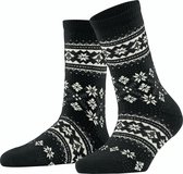 FALKE Winter Holiday Dames Sokken - Zwart - Maat 35-38