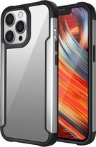 Iron Man-serie metalen pc + TPU-beschermhoes voor iPhone 13 Pro Max (zilver)